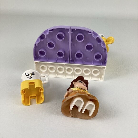 Lego Duplo Disney Princess Belle Ballroom Building 10960 Beauty Beast Cogsworth - Picture 6 of 6